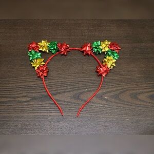 Christmas Bows Cat Ears Headband